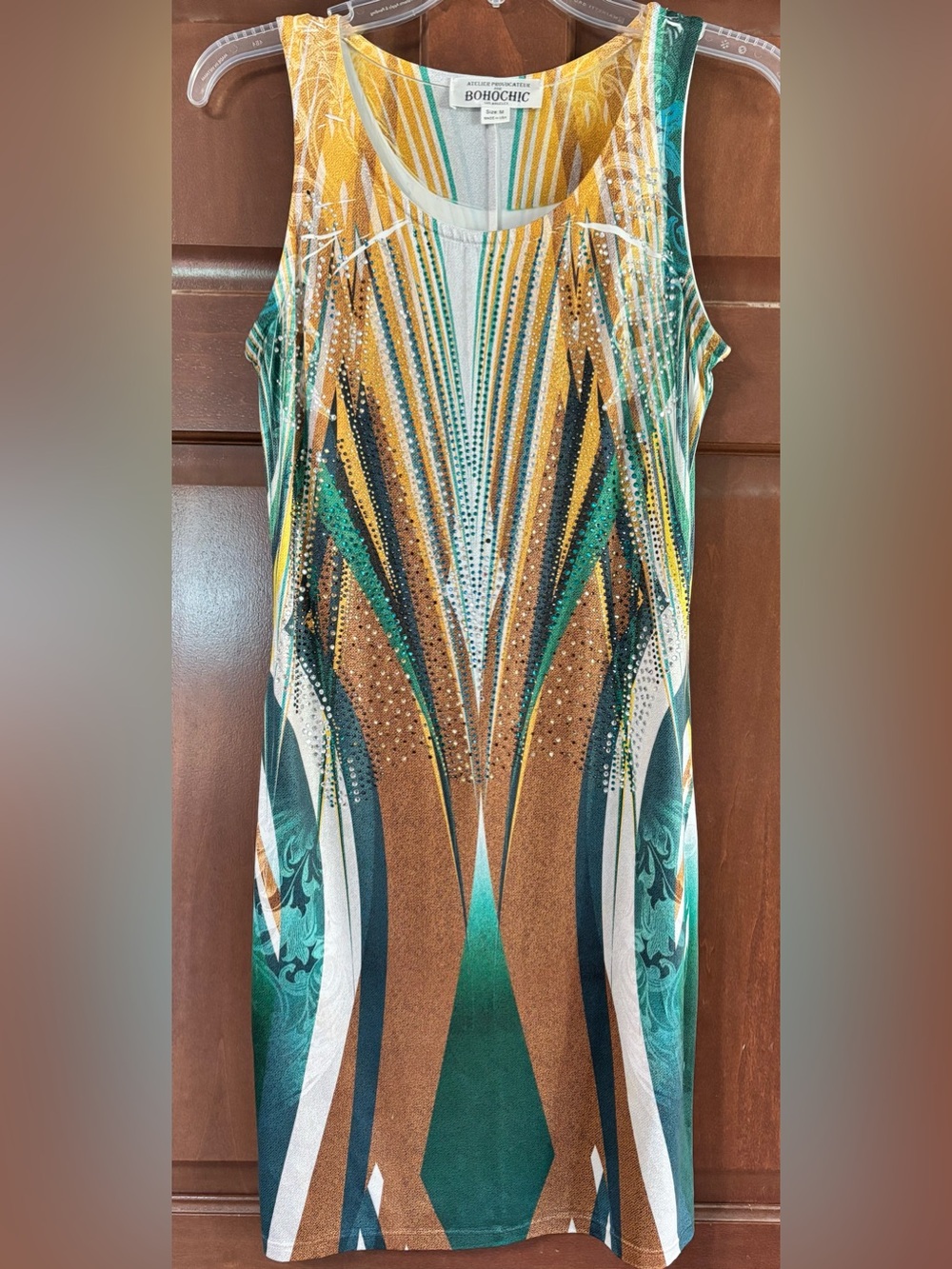 Rare Atelier Provocateur for BOHOCHIC rhinestone dress size medium USA